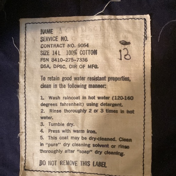 Military women’s trench coat with belt double breasted waterproof 14L - Picture 8 of 10